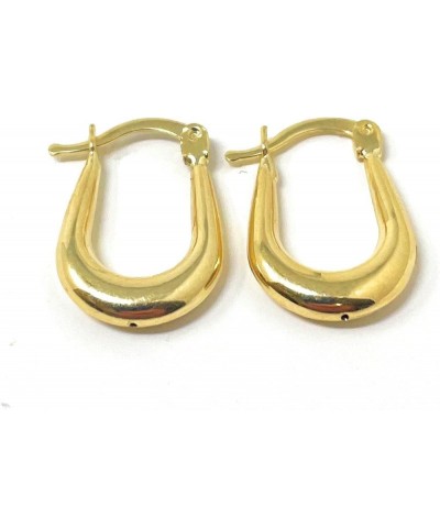 14K Gold Oval Hoop Earrings, (31-52mm) (2mm Tube) Yellow Gold - 20mm $78.73 Earrings