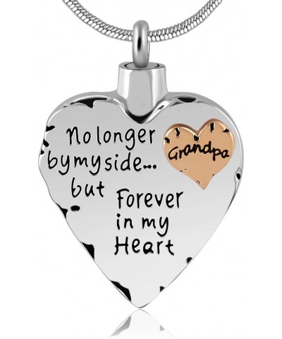 Unisex No Longer by My Side But Forever in My Heart Dad&Mom Cremation Ashes Urn Pendant Necklace (Grandpa) $10.51 Necklaces