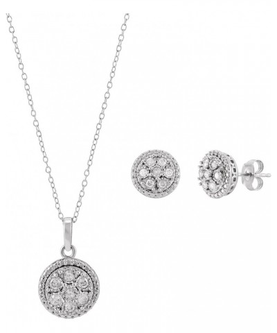 1/2 cttw Diamond Pendant & Earring Set in Sterling Silver $41.65 Jewelry Sets