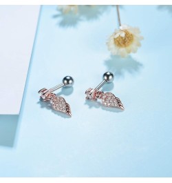 16g 18g Moon Star Butterfly Cross Heart Angel Wings Flower Hippocampus Dolphin Cubic Zirconia White Gold Plated Charm Straigh...