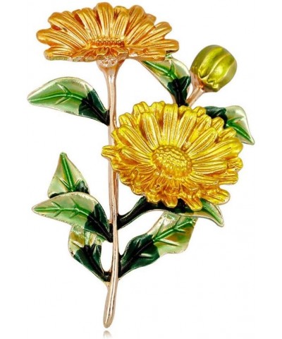 Crystal Cat Brooch Rhinstone Sunflower Pin Bee Brooch Gift for Girls Women 3 Pieces $7.42 Brooches & Pins