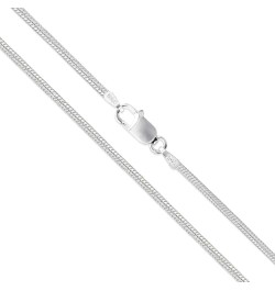 Sterling Silver Round Snake 0.8mm 0.9mm 1mm 1.2mm 1.6mm Chain 925 Italy Necklace 1.2mm Length 14 Inches $11.74 Necklaces