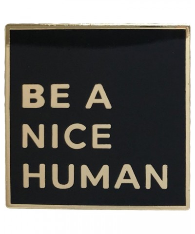 Be a Nice Human Lapel Pin - Funny Cool Inspirational Message Brooch for Shirt Hat Jacket Hoodie $8.52 Brooches & Pins