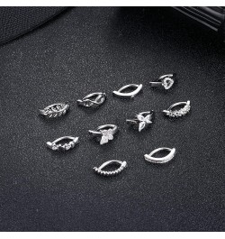 10 PCS Clicker Belly Button Ring for Women 14G Surgical Steel Clicker Belly Rings CZ Heart Butterfly Belly Button Piercing Re...