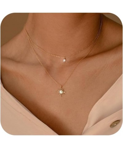 Dainty Gold Necklace for Women,14K Gold Plated Heart Butterfly Cross Pendant Necklace Simple Choker Necklaces for Women Trend...