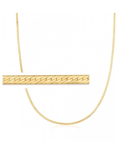 by Ross-Simons 1.5mm 14kt Yellow Gold Herringbone Necklace 18.0 Inches $105.60 Necklaces