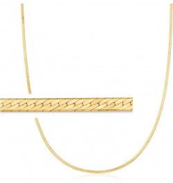 by Ross-Simons 1.5mm 14kt Yellow Gold Herringbone Necklace 18.0 Inches $105.60 Necklaces