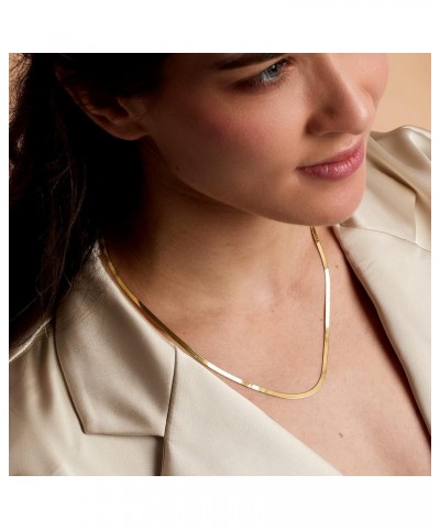 by Ross-Simons 1.5mm 14kt Yellow Gold Herringbone Necklace 18.0 Inches $105.60 Necklaces