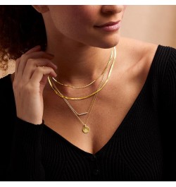 by Ross-Simons 1.5mm 14kt Yellow Gold Herringbone Necklace 18.0 Inches $105.60 Necklaces