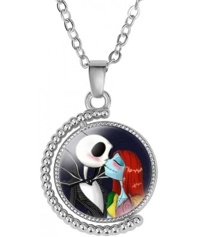 Halloween Nightmare before Christmas Horror Necklace, Jack Sally Zero The Dog Oogie Boogi Pendant for Girls Women and Men 3 $...