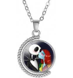 Halloween Nightmare before Christmas Horror Necklace, Jack Sally Zero The Dog Oogie Boogi Pendant for Girls Women and Men 3 $...