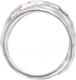 'Wrapped Up' Overlapping Textured Band Ring in Sterling Silver Silver $31.50 Rings