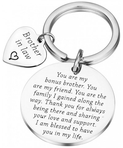 Bonus Brother Gifts Brother-In-Law Gifts Brother Keychain Brother Of The Bride Gifts Brother in Law $10.39 Pendants