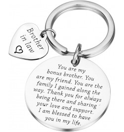 Bonus Brother Gifts Brother-In-Law Gifts Brother Keychain Brother Of The Bride Gifts Brother in Law $10.39 Pendants