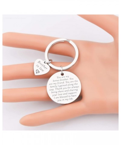 Bonus Brother Gifts Brother-In-Law Gifts Brother Keychain Brother Of The Bride Gifts Brother in Law $10.39 Pendants