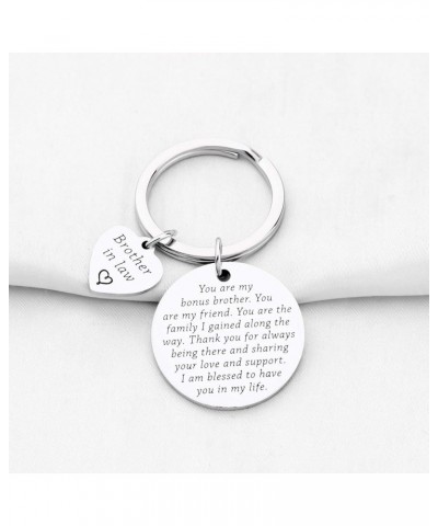 Bonus Brother Gifts Brother-In-Law Gifts Brother Keychain Brother Of The Bride Gifts Brother in Law $10.39 Pendants