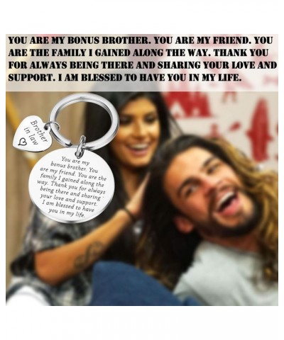 Bonus Brother Gifts Brother-In-Law Gifts Brother Keychain Brother Of The Bride Gifts Brother in Law $10.39 Pendants