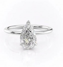 1/1.5/2/2.5/3 CT Moissanite Engagement Rings for Women, 10K 14K 18K Solid Gold Round/Princess/Oval/Emerald/Cushion Cut Moissa...