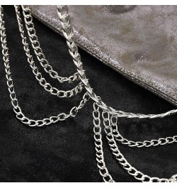 Adjustable Multi-Layer Waist Chain Belt for Women - Stylish and Versatile Accessory Silver $12.75 Others