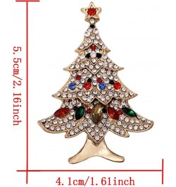 XGALA Vintage Rhinestones Brooch for Women Girls Christmas tree 2 $8.15 Brooches & Pins