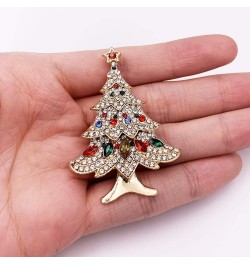 XGALA Vintage Rhinestones Brooch for Women Girls Christmas tree 2 $8.15 Brooches & Pins