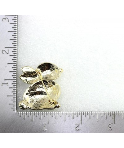 Gorgeous Crystal Cute Bunny Rabbit Pin Brooch for Easter AB / gold plated $10.96 Brooches & Pins