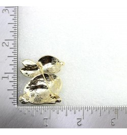 Gorgeous Crystal Cute Bunny Rabbit Pin Brooch for Easter AB / gold plated $10.96 Brooches & Pins