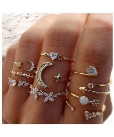 8 PCS Gold Rings for Women Gold Stacking Rings Set Dainty Stackable Boho Pearl Rings Midi Finger Rings Vintage Simple Trendy ...