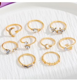 8 PCS Gold Rings for Women Gold Stacking Rings Set Dainty Stackable Boho Pearl Rings Midi Finger Rings Vintage Simple Trendy ...