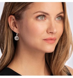 Italian Sterling Silver Love Knot Drop Earrings $50.76 Earrings