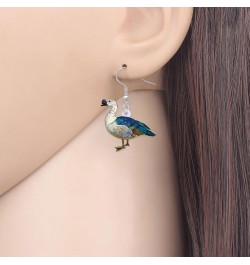 Cute Mallard Duck Earrings Dangle Acrylic Ducks Decorations Gifts For Women Girls Green Stuff Charms Duck D $6.62 Earrings