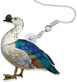 Cute Mallard Duck Earrings Dangle Acrylic Ducks Decorations Gifts For Women Girls Green Stuff Charms Duck D $6.62 Earrings