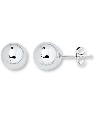 10K Gold Polished Ball Stud Earrings - Yellow, White or Rose Gold White Gold, 4mm $34.44 Earrings