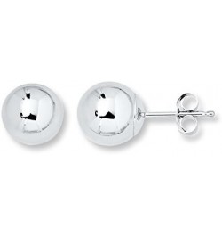 10K Gold Polished Ball Stud Earrings - Yellow, White or Rose Gold White Gold, 4mm $34.44 Earrings