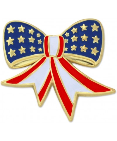 American Flag Lapel Pin 1 Piece Bow Fourth of July $19.68 Brooches & Pins