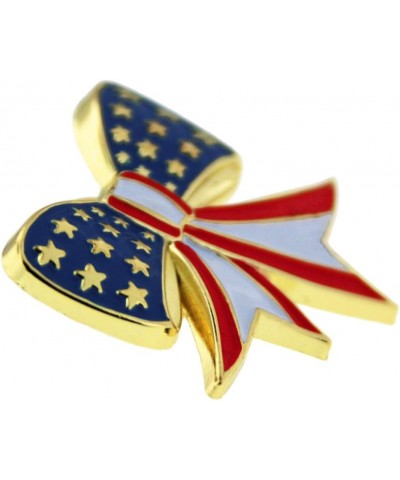 American Flag Lapel Pin 1 Piece Bow Fourth of July $19.68 Brooches & Pins