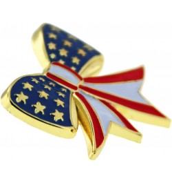 American Flag Lapel Pin 1 Piece Bow Fourth of July $19.68 Brooches & Pins