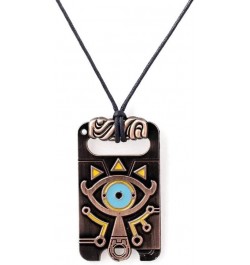 MEETCUTE Vintage Unisex Necklace,The Legend of Zelda Breath of The Wild Sheikah Eye Dog Tag Necklace Cosplay $5.58 Necklaces