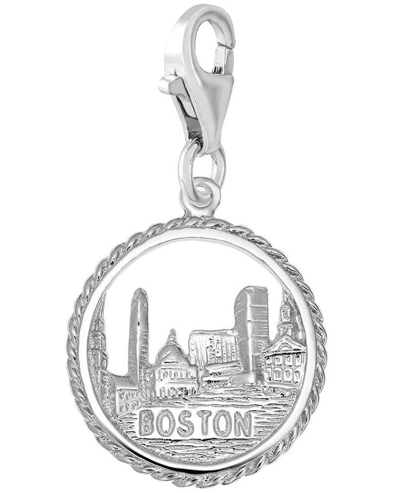 Boston Charm with Lobster Clasp White Gold $26.40 Bracelets