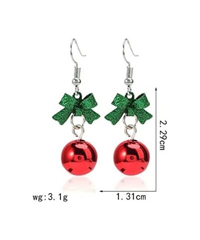 Xmas Earrings Christmas Tree Bel Santa Claus Snowman Shape Pendant Drop Dangle Earring Women Girls Festival Ear Jewelry 3 $8....