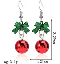 Xmas Earrings Christmas Tree Bel Santa Claus Snowman Shape Pendant Drop Dangle Earring Women Girls Festival Ear Jewelry 3 $8....