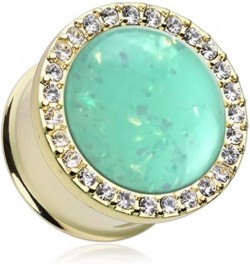 Golden Mint Opal Elegance Multi-Gem WildKlass Plug (Sold as Pairs) 5/8 $16.73 Body Jewelry