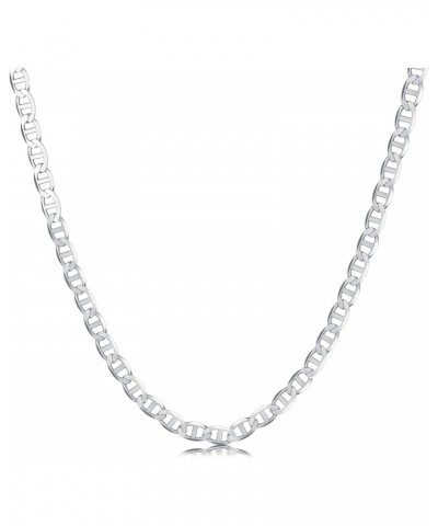 925 Sterling Silver Mariner Chain 2.5MM 3.5MM Diamond-Cut Chain Necklace for Men Women 18, 20, 22, 24, 26 Inch $25.19 Necklaces