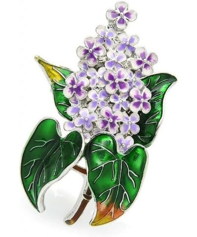 1Pcs Fashion Lilac Flower Brooches Enamel Clove Flower Brooch Elegant Party Office Pin for Women Gift $6.91 Brooches & Pins