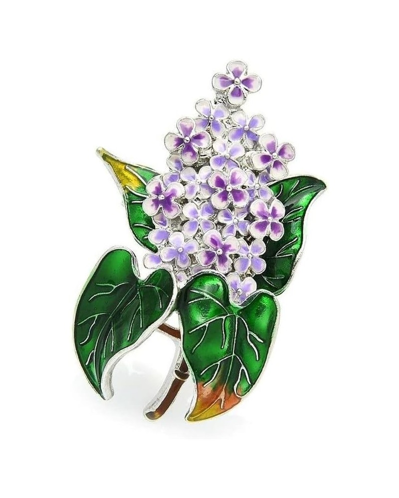 1Pcs Fashion Lilac Flower Brooches Enamel Clove Flower Brooch Elegant Party Office Pin for Women Gift $6.91 Brooches & Pins