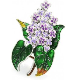 1Pcs Fashion Lilac Flower Brooches Enamel Clove Flower Brooch Elegant Party Office Pin for Women Gift $6.91 Brooches & Pins