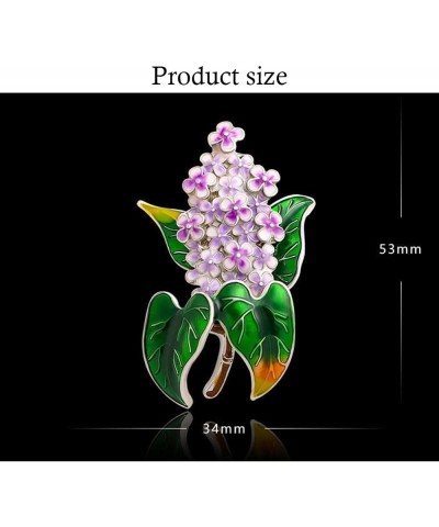 1Pcs Fashion Lilac Flower Brooches Enamel Clove Flower Brooch Elegant Party Office Pin for Women Gift $6.91 Brooches & Pins