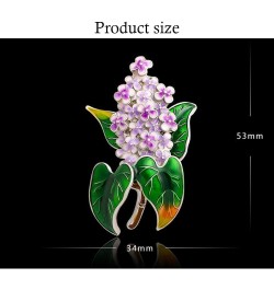 1Pcs Fashion Lilac Flower Brooches Enamel Clove Flower Brooch Elegant Party Office Pin for Women Gift $6.91 Brooches & Pins