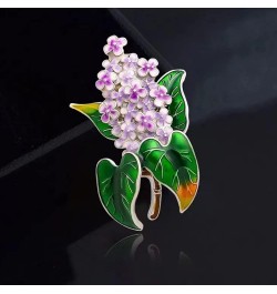 1Pcs Fashion Lilac Flower Brooches Enamel Clove Flower Brooch Elegant Party Office Pin for Women Gift $6.91 Brooches & Pins