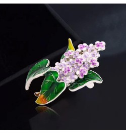 1Pcs Fashion Lilac Flower Brooches Enamel Clove Flower Brooch Elegant Party Office Pin for Women Gift $6.91 Brooches & Pins